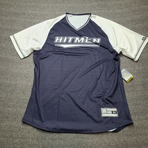 Richardson Shirt Mens XL Navy White PTS Pro Select Baseball Jersey‎ Hitmen 25